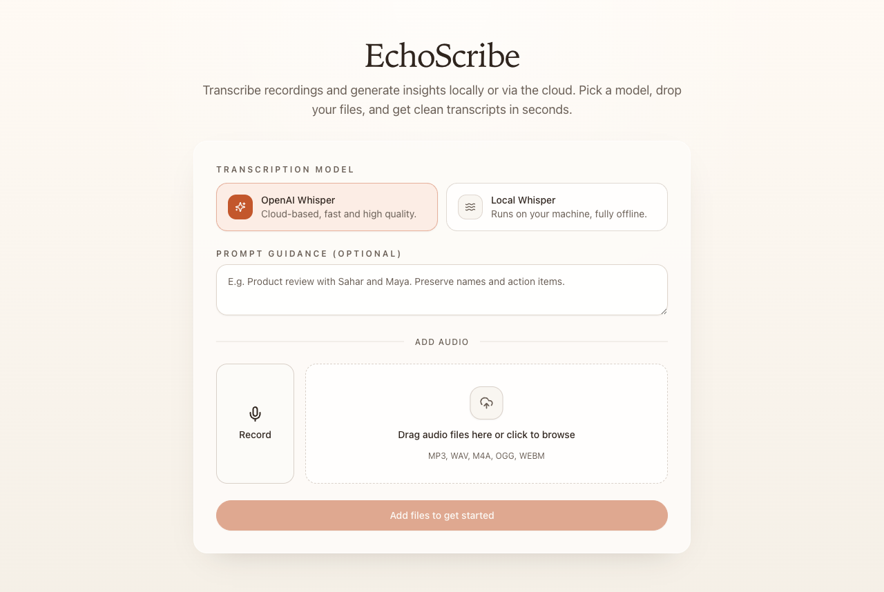 EchoScribe project thumbnail